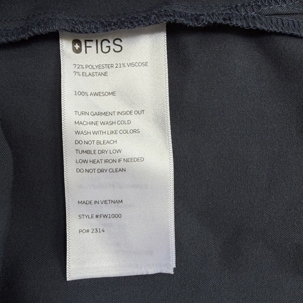 FIGS Night Sky Blue Grey Catarina One-Pocket Scrub Top Size Small - Picture 12 of 12